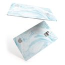 Mixtured Blue 34 Textured Marble - Premium Protective Decal Skin-Kit for the Apple Credit Card