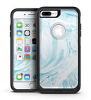 Mixtured Blue 34 Textured Marble - iPhone 7 or 7 Plus Commuter Case Skin Kit