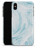 Mixtured Blue 34 Textured Marble - iPhone X Clipit Case