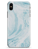 Mixtured Blue 34 Textured Marble - iPhone X Clipit Case