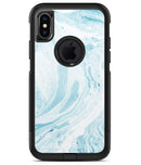 Mixtured Blue 34 Textured Marble - iPhone X OtterBox Case & Skin Kits