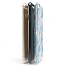 Mixtured Blue 57 Textured Marble iPhone 6/6s or 6/6s Plus 2-Piece Hybrid INK-Fuzed Case