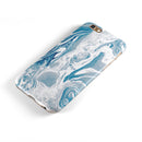 Mixtured Blue 57 Textured Marble iPhone 6/6s or 6/6s Plus 2-Piece Hybrid INK-Fuzed Case