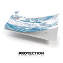 Mixtured Blue 57 Textured Marble - Premium Protective Decal Skin-Kit for the Apple Credit Card