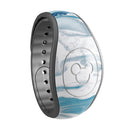 Mixtured Blue 57 Textured Marble - Decal Skin Wrap Kit for the Disney Magic Band