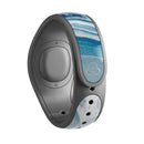 Mixtured Blue 57 Textured Marble - Decal Skin Wrap Kit for the Disney Magic Band