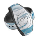 Mixtured Blue 57 Textured Marble - Decal Skin Wrap Kit for the Disney Magic Band