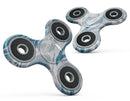 Mixtured Blue 57 Textured Marble Full-Body Fidget Spinner Skin-Kit