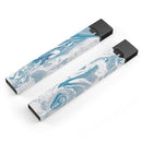 Mixtured Blue 57 Textured Marble - Premium Decal Protective Skin-Wrap Sticker compatible with the Juul Labs vaping device