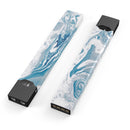 Mixtured Blue 57 Textured Marble - Premium Decal Protective Skin-Wrap Sticker compatible with the Juul Labs vaping device
