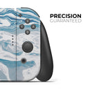 Mixtured Blue 57 Textured Marble // Skin Decal Wrap Kit for Nintendo Switch Console & Dock, Joy-Cons, Pro Controller, Lite, 3DS XL, 2DS XL, DSi, or Wii - Vinyl Skin Wrap for Nintendo Switch 2, OLED, Lite, Pro Controller, Wii & Classic Handhelds