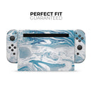 Mixtured Blue 57 Textured Marble // Skin Decal Wrap Kit for Nintendo Switch Console & Dock, Joy-Cons, Pro Controller, Lite, 3DS XL, 2DS XL, DSi, or Wii - Vinyl Skin Wrap for Nintendo Switch 2, OLED, Lite, Pro Controller, Wii & Classic Handhelds