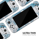 Mixtured Blue 57 Textured Marble // Skin Decal Wrap Kit for Nintendo Switch Console & Dock, Joy-Cons, Pro Controller, Lite, 3DS XL, 2DS XL, DSi, or Wii - Vinyl Skin Wrap for Nintendo Switch 2, OLED, Lite, Pro Controller, Wii & Classic Handhelds