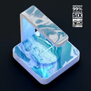 Mixtured Blue 57 Textured Marble UV Germicidal Sanitizing Sterilizing Wireless Smart Phone Screen Cleaner + Charging Station