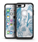 Mixtured Blue 57 Textured Marble - iPhone 7 or 7 Plus Commuter Case Skin Kit