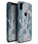 Mixtured Blue 57 Textured Marble - iPhone XS MAX, XS/X, 8/8+, 7/7+, 5/5S/SE Skin-Kit (All iPhones Available)