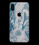 Mixtured Blue 57 Textured Marble - iPhone XS MAX, XS/X, 8/8+, 7/7+, 5/5S/SE Skin-Kit (All iPhones Available)
