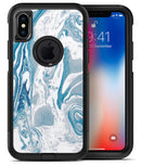 Mixtured Blue 57 Textured Marble - iPhone X OtterBox Case & Skin Kits