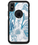 Mixtured Blue 57 Textured Marble - iPhone X OtterBox Case & Skin Kits