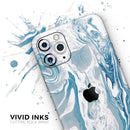 Mixtured Blue 57 Textured Marble - Vinyl Skin Wrap for iPhone 17 Pro Max, 17 Pro, 17 Air, 17, 16 & All Models — Soft Matte or Ultra Gloss