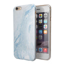 Mixtured Blue 60 Textured Marble iPhone 6/6s or 6/6s Plus 2-Piece Hybrid INK-Fuzed Case