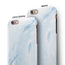 Mixtured Blue 60 Textured Marble iPhone 6/6s or 6/6s Plus 2-Piece Hybrid INK-Fuzed Case