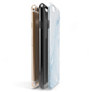 Mixtured Blue 60 Textured Marble iPhone 6/6s or 6/6s Plus 2-Piece Hybrid INK-Fuzed Case