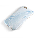 Mixtured Blue 60 Textured Marble iPhone 6/6s or 6/6s Plus 2-Piece Hybrid INK-Fuzed Case