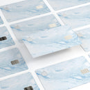 Mixtured Blue 60 Textured Marble - Premium Protective Decal Skin-Kit for the Apple Credit Card