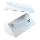 Mixtured Blue 60 Textured Marble - Premium Protective Decal Skin-Kit for the Apple Credit Card