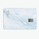 Mixtured Blue 60 Textured Marble - Premium Protective Decal Skin-Kit for the Apple Credit Card