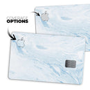Mixtured Blue 60 Textured Marble - Premium Protective Decal Skin-Kit for the Apple Credit Card