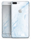 Mixtured Blue 60 Textured Marble - Skin-kit for the iPhone 8 or 8 Plus