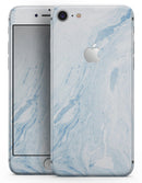 Mixtured Blue 60 Textured Marble - Skin-kit for the iPhone 8 or 8 Plus