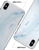 Mixtured Blue 60 Textured Marble - iPhone X Clipit Case
