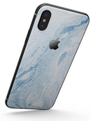 Mixtured Blue 60 Textured Marble - iPhone X Skin-Kit