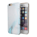 Mixtured Blue 99 Textured Marble iPhone 6/6s or 6/6s Plus 2-Piece Hybrid INK-Fuzed Case