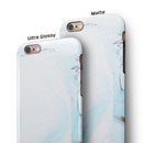 Mixtured Blue 99 Textured Marble iPhone 6/6s or 6/6s Plus 2-Piece Hybrid INK-Fuzed Case