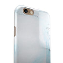 Mixtured Blue 99 Textured Marble iPhone 6/6s or 6/6s Plus 2-Piece Hybrid INK-Fuzed Case
