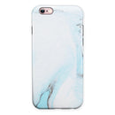 Mixtured Blue 99 Textured Marble iPhone 6/6s or 6/6s Plus 2-Piece Hybrid INK-Fuzed Case