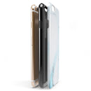 Mixtured Blue 99 Textured Marble iPhone 6/6s or 6/6s Plus 2-Piece Hybrid INK-Fuzed Case
