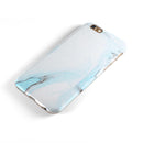 Mixtured Blue 99 Textured Marble iPhone 6/6s or 6/6s Plus 2-Piece Hybrid INK-Fuzed Case