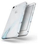 Mixtured Blue 99 Textured Marble - Skin-kit for the iPhone 8 or 8 Plus