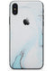 Mixtured Blue 99 Textured Marble - iPhone X Skin-Kit