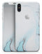 Mixtured Blue 99 Textured Marble - iPhone X Skin-Kit