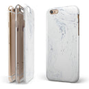 Mixtured Blue and Gray 19 Textured Marble iPhone 6/6s or 6/6s Plus 2-Piece Hybrid INK-Fuzed Case