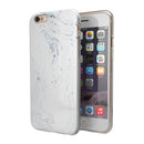 Mixtured Blue and Gray 19 Textured Marble iPhone 6/6s or 6/6s Plus 2-Piece Hybrid INK-Fuzed Case