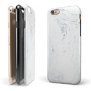Mixtured Blue and Gray 19 Textured Marble iPhone 6/6s or 6/6s Plus 2-Piece Hybrid INK-Fuzed Case