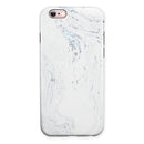 Mixtured Blue and Gray 19 Textured Marble iPhone 6/6s or 6/6s Plus 2-Piece Hybrid INK-Fuzed Case