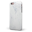 Mixtured Blue and Gray 19 Textured Marble iPhone 6/6s or 6/6s Plus 2-Piece Hybrid INK-Fuzed Case